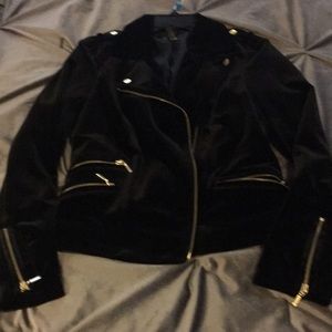 Black velvet jacket